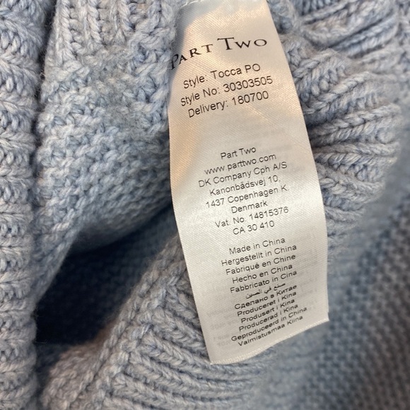 PART Two • Tocca wool knit sweater in trade winds - Picture 10 of 11